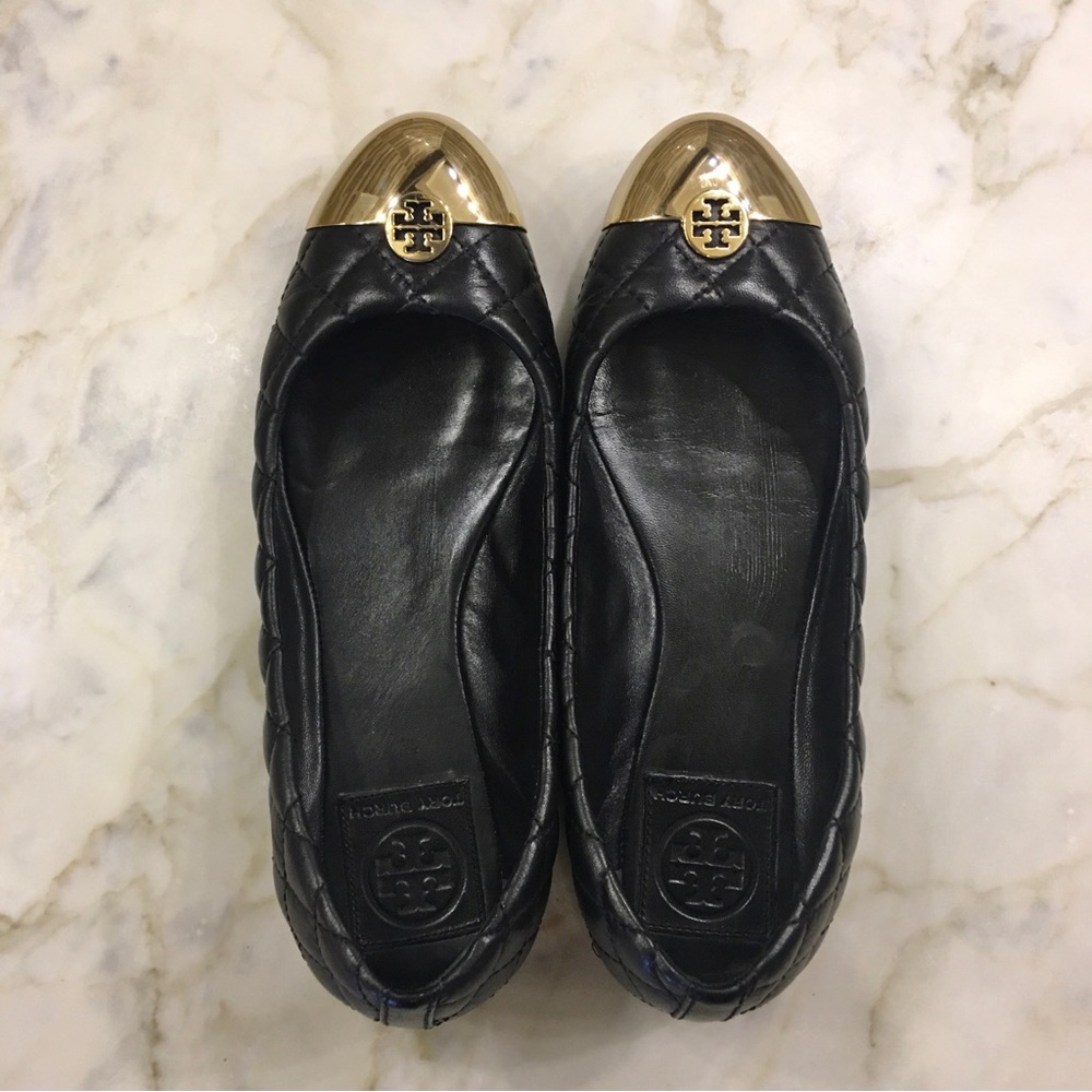 TORY BURCH Kaitlin Quilted Leather Ballet Flats